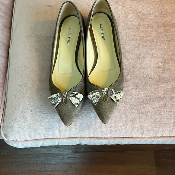 Sarah Flint Lana Flat Taupe sz 38 - Picture 3 of 5